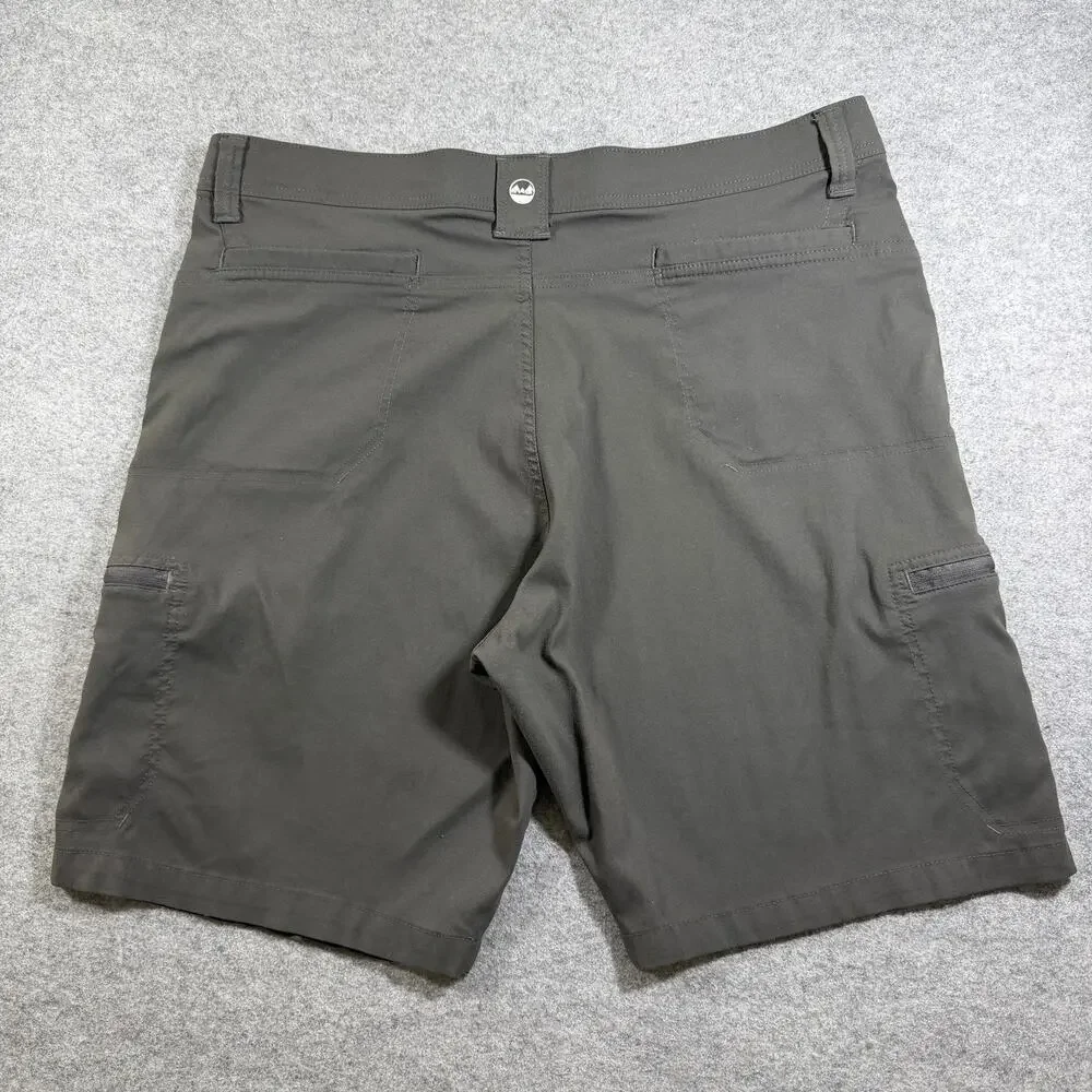 Wrangler ATG Cargo Shorts Mens 40 Dark Gray Zippered Pockets Outdoor Hiking